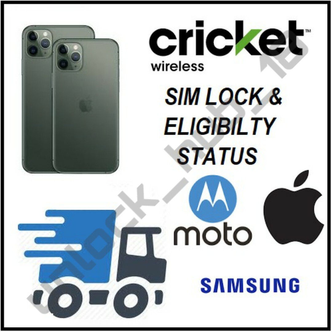 Cricket USA Apple Iphone Simlock & Unlock Eligibilty Status Check Pro Service Cricket USA Apple Iphone Simlock & Unlock Eligibilty Status Check Pro Service