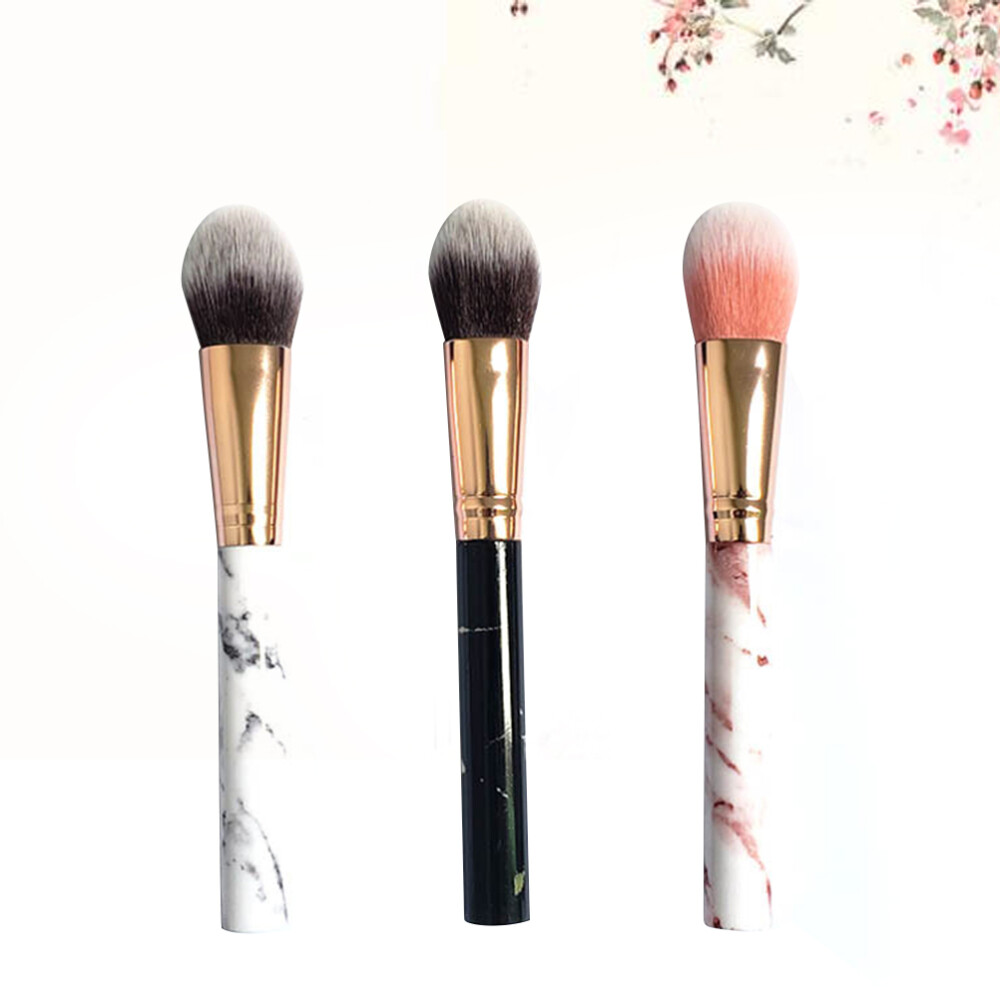 Women Students for Makeup Brushes 3pcs Marbling Handle Brushes