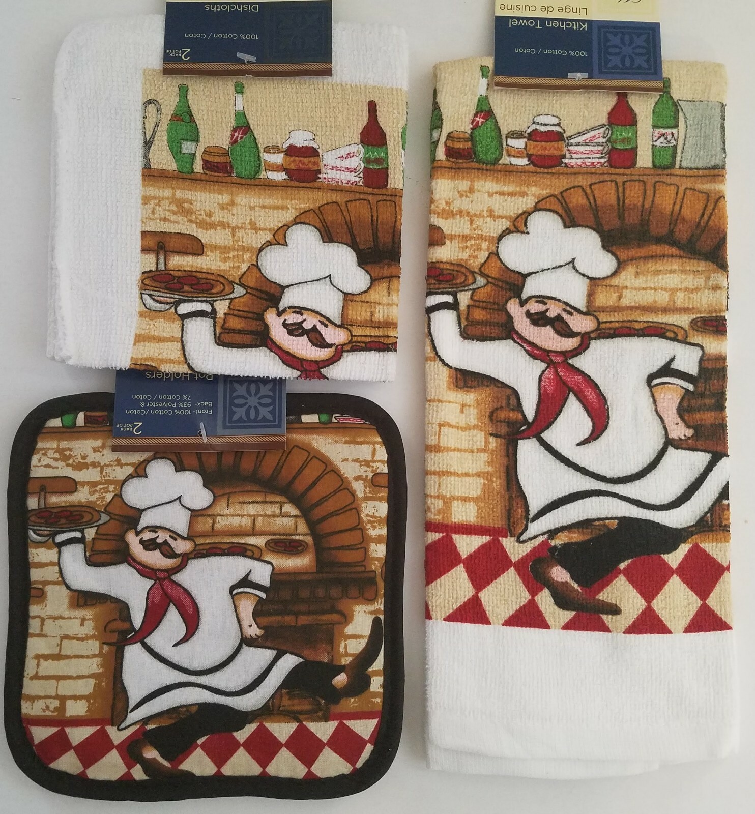 Kitchen Dining Linen Pizza Chef Theme, Select: Items Kitchen Dining Linen Pizza Chef Theme, Select: Items