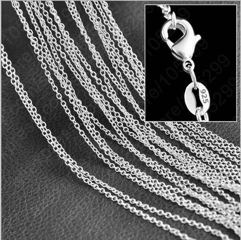 2mm 925 Silver “O” Rolo Chain Necklaces 16″-30″ for Women Jewelry Lot 1/5/10PC 2mm 925 Silver “O” Rolo Chain Necklaces 16″-30″ for Women Jewelry Lot 1/5/10PC