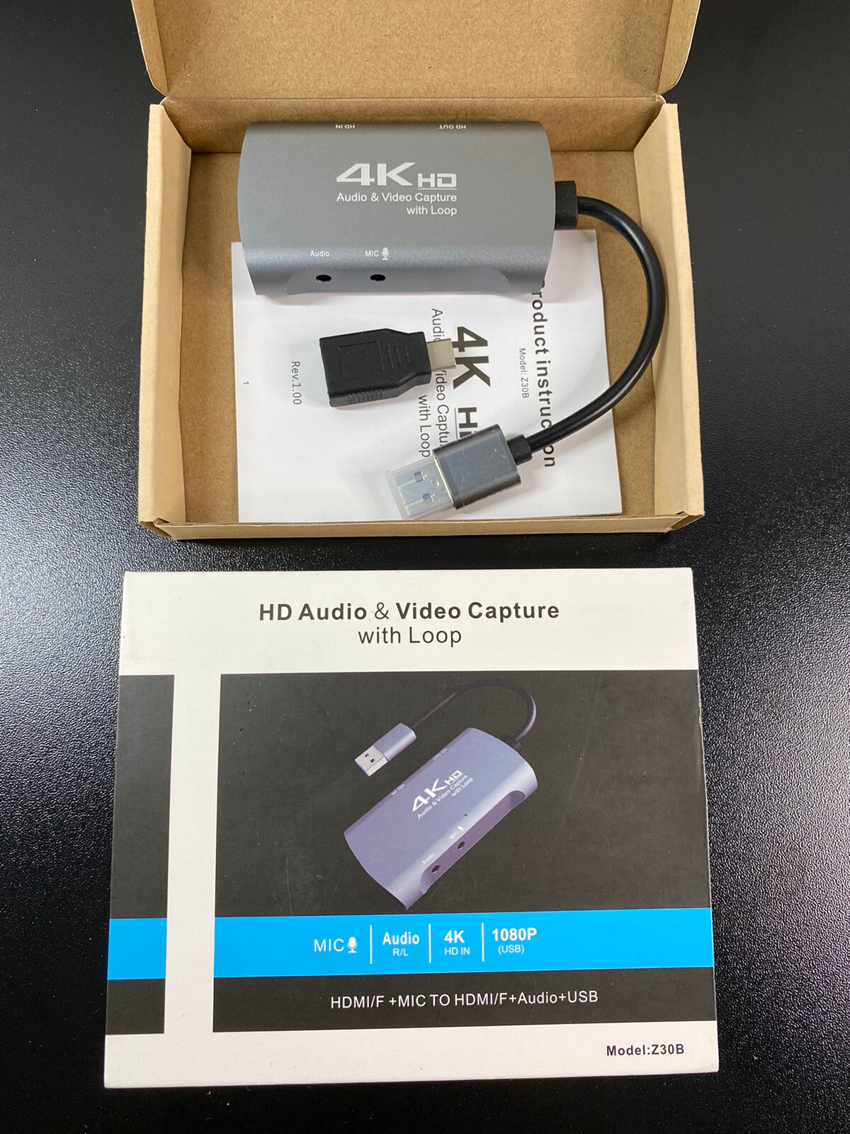 USB 3.0 4K Audio Video Capture Card with HD Loop Out for Gaming Live Streaming USB 3.0 4K Audio Video Capture Card with HD Loop Out for Gaming Live Streaming