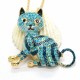 Hot Blue Bling Cute Cat Animal Crystal Jewelry Fashion Pendant Women Necklace Hot Blue Bling Cute Cat Animal Crystal Jewelry Fashion Pendant Women Necklace