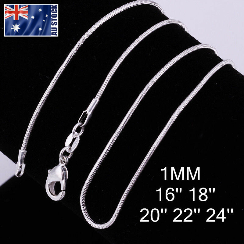 Wholesale 925 Silver Filled 1MM Classic Snake Necklace Chain Bulk Price 16 – 24″ Wholesale 925 Silver Filled 1MM Classic Snake Necklace Chain Bulk Price 16 – 24″