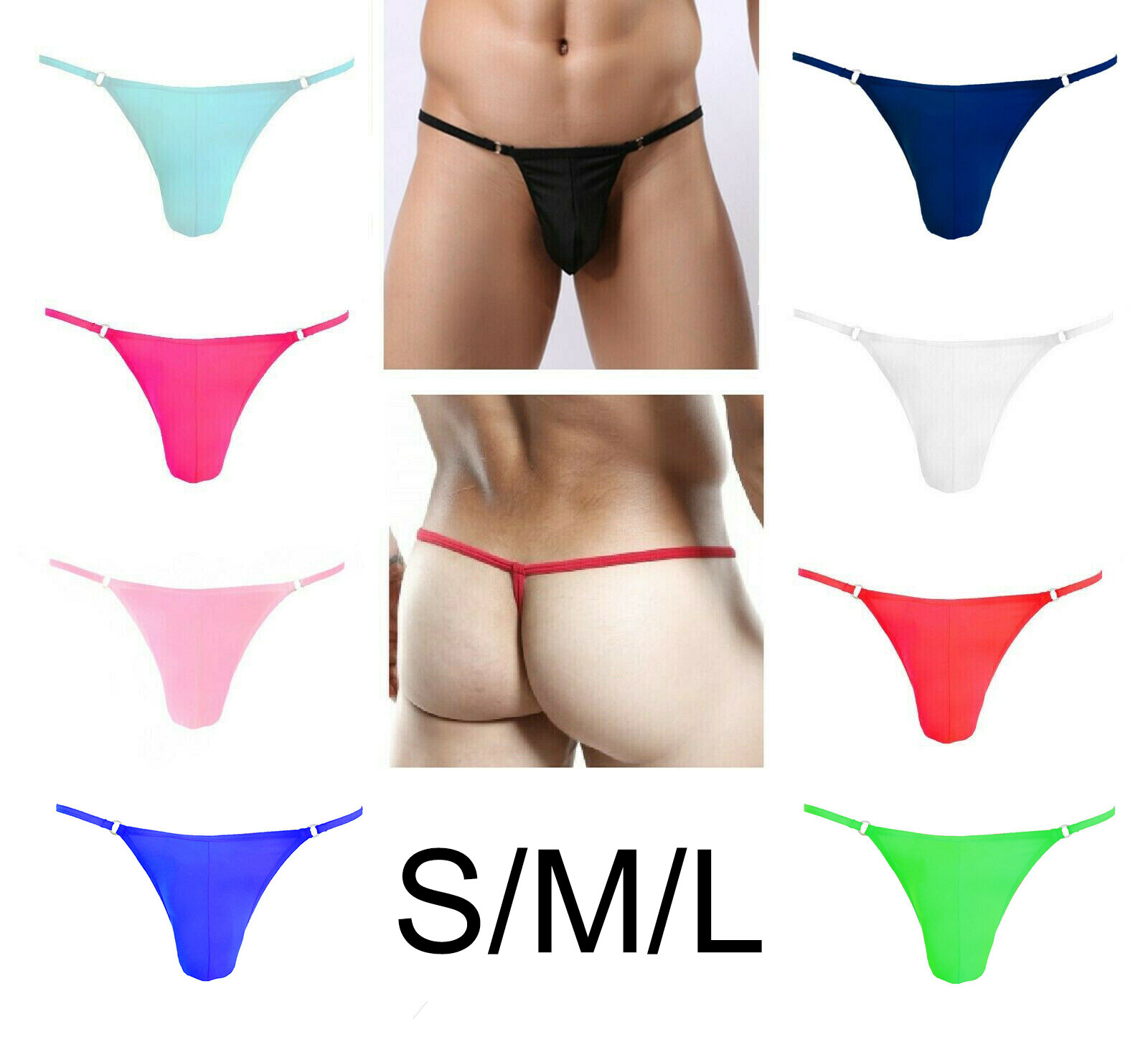 Men’s Sexy Hot Fashion G-string Panties Briefs Underwear Stripper Pouch Black Men’s Sexy Hot Fashion G-string Panties Briefs Underwear Stripper Pouch Black