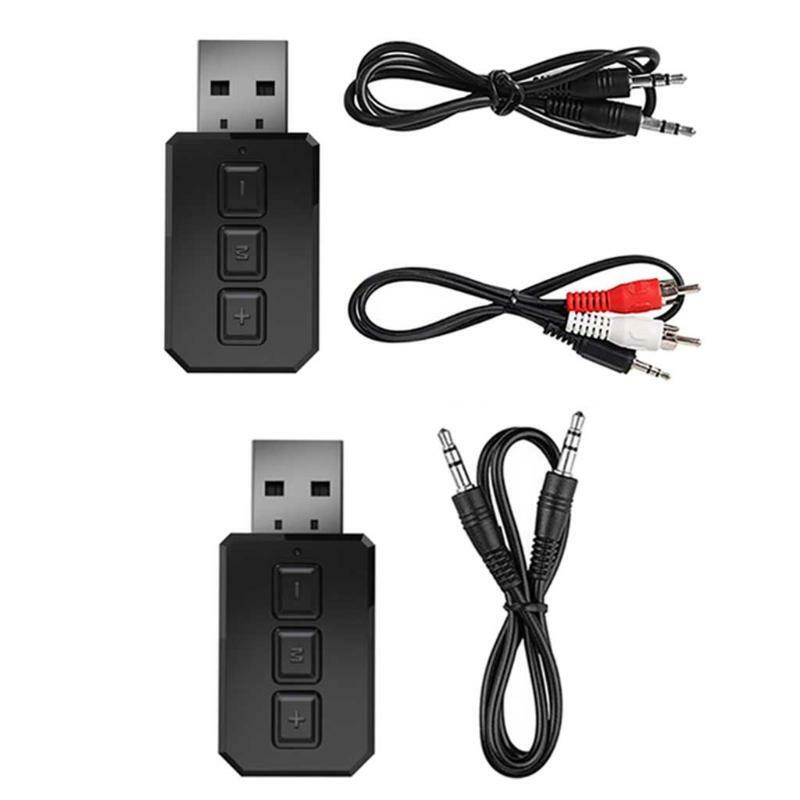 USB Bluetooth 5.0 Audios Receiver Transmitter AUX RCA 3.5MM Jack Stereo Wireless