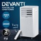Devanti Portable Air Conditioner Cooling Mobile Fan Cooler Dehumidifier 2kw Devanti Portable Air Conditioner Cooling Mobile Fan Cooler Dehumidifier 2kw
