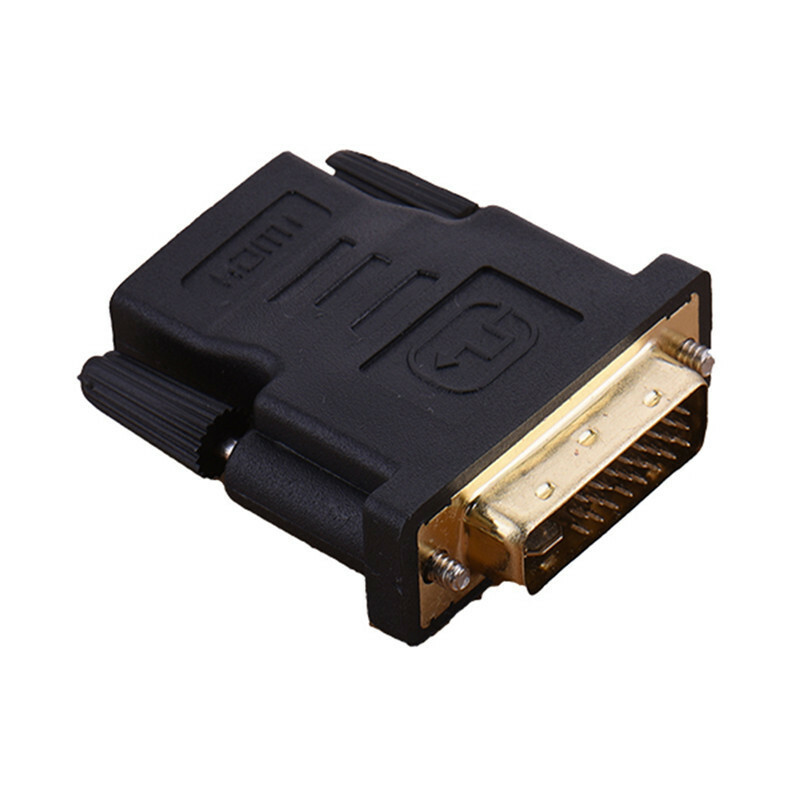 HDMI Female to DVI Male 24+5 Audio Video Adapter Plug for High Definition Video HDMI Female to DVI Male 24+5 Audio Video Adapter Plug for High Definition Video