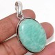 Amazonite 925 Silver Plated Gemstone Handmade Pendant 2″ Ethnic Jewelry GW Amazonite 925 Silver Plated Gemstone Handmade Pendant 2″ Ethnic Jewelry GW