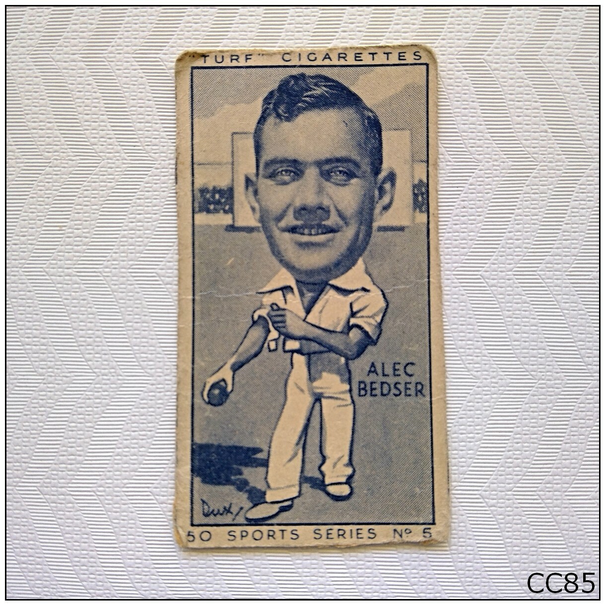 Turf Cigarette Card Sports Series #5 Alec Bedser (A) (CC85)