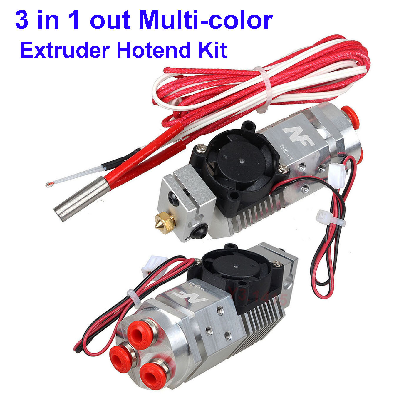 3D Printer accessories 3 in 1 out Multi-color Extruder Hotend Kit for 0.4/1.75mm 3D Printer accessories 3 in 1 out Multi-color Extruder Hotend Kit for 0.4/1.75mm