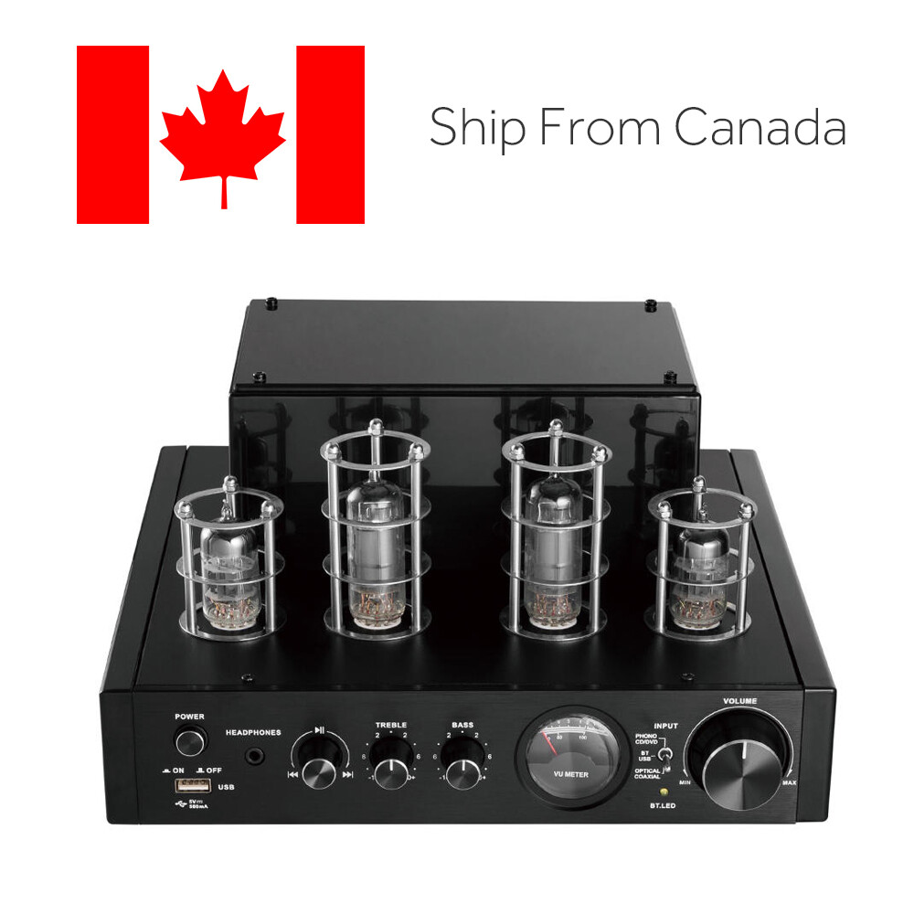 Electronics 25W Stereo Hybrid Tube Hi-Fi Speaker Amplifier Bluetooth/USB/RCA Electronics 25W Stereo Hybrid Tube Hi-Fi Speaker Amplifier Bluetooth/USB/RCA