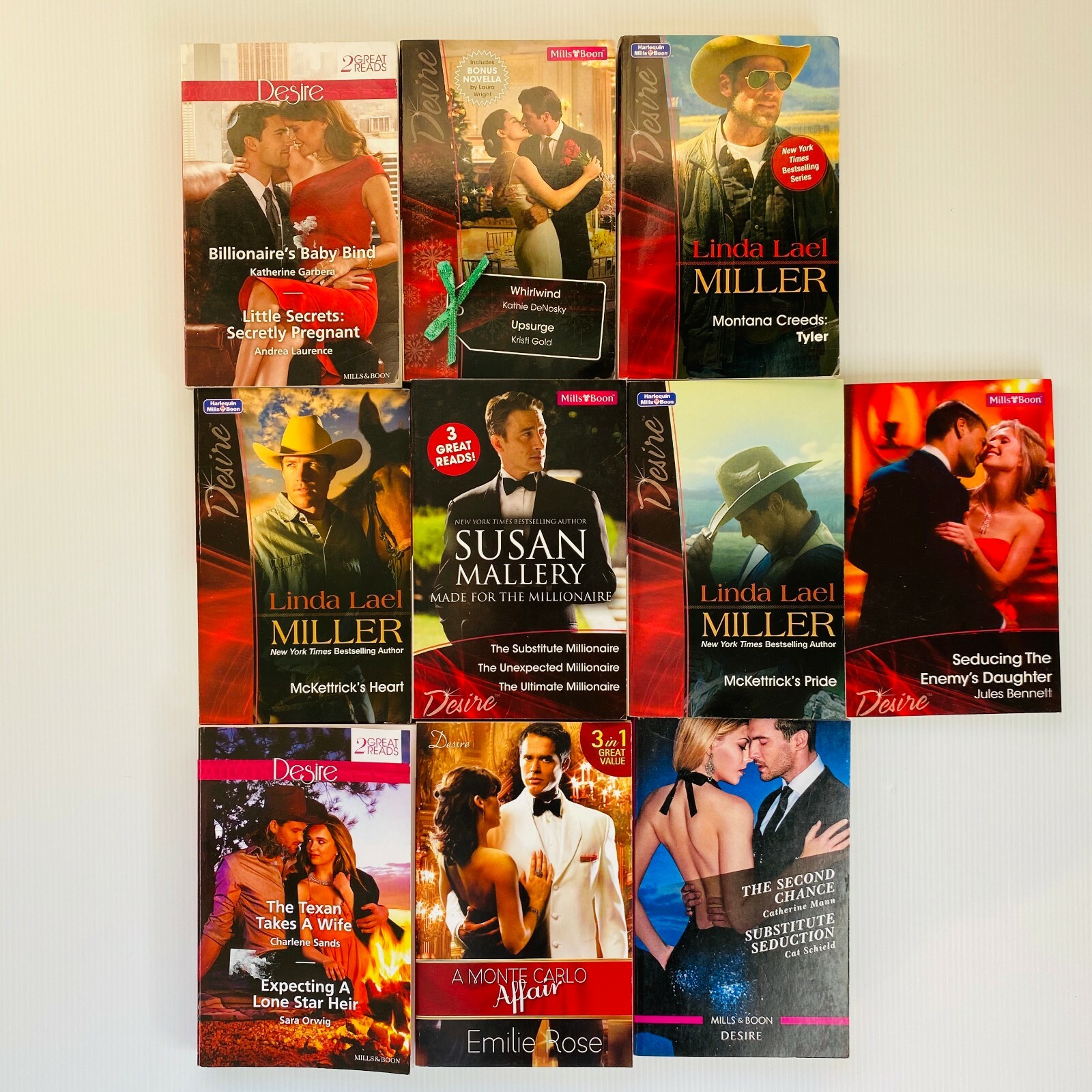 10 Mills and Boon Desire Romance Books Romantic Love Erotic Sexy Paperback