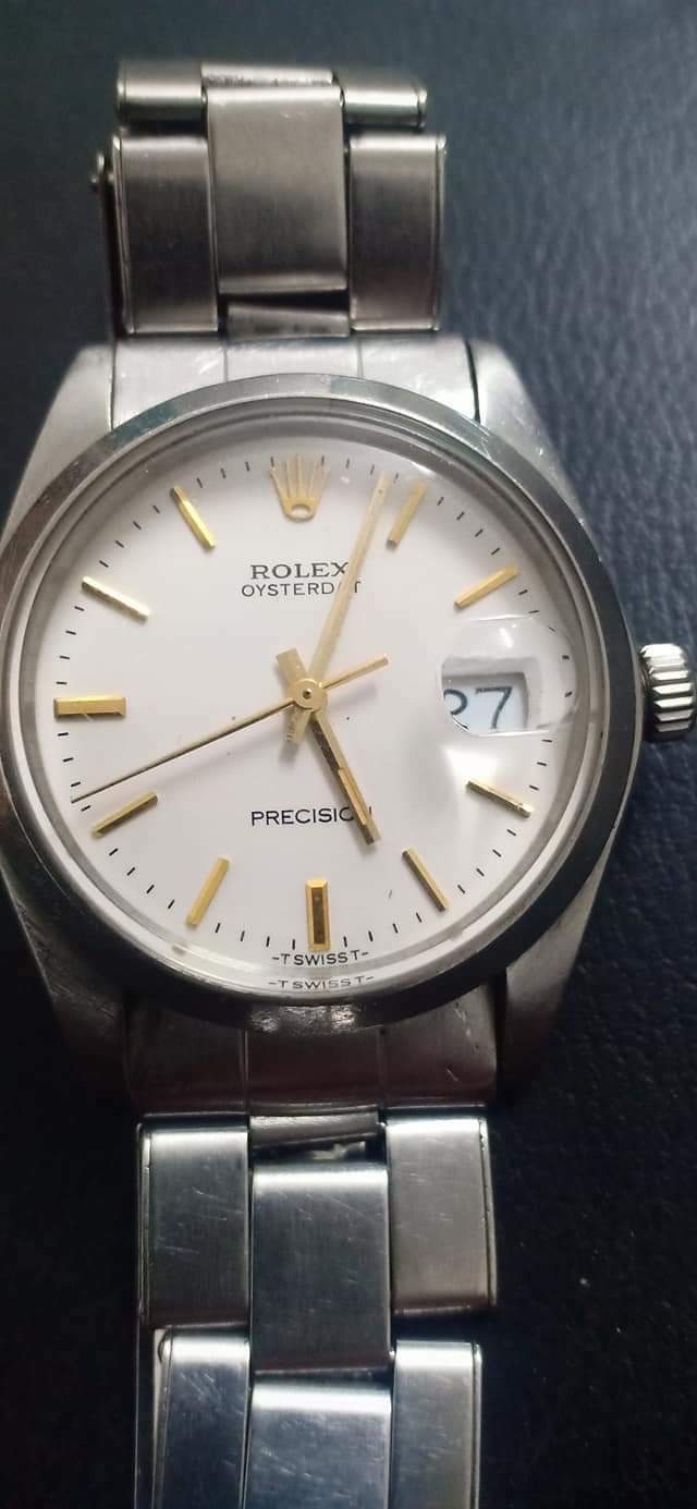 Vintage ROLEX Oyster Date Precision 6694 Steel Hand-winding Mens Watch BF528357 Vintage ROLEX Oyster Date Precision 6694 Steel Hand-winding Mens Watch BF528357