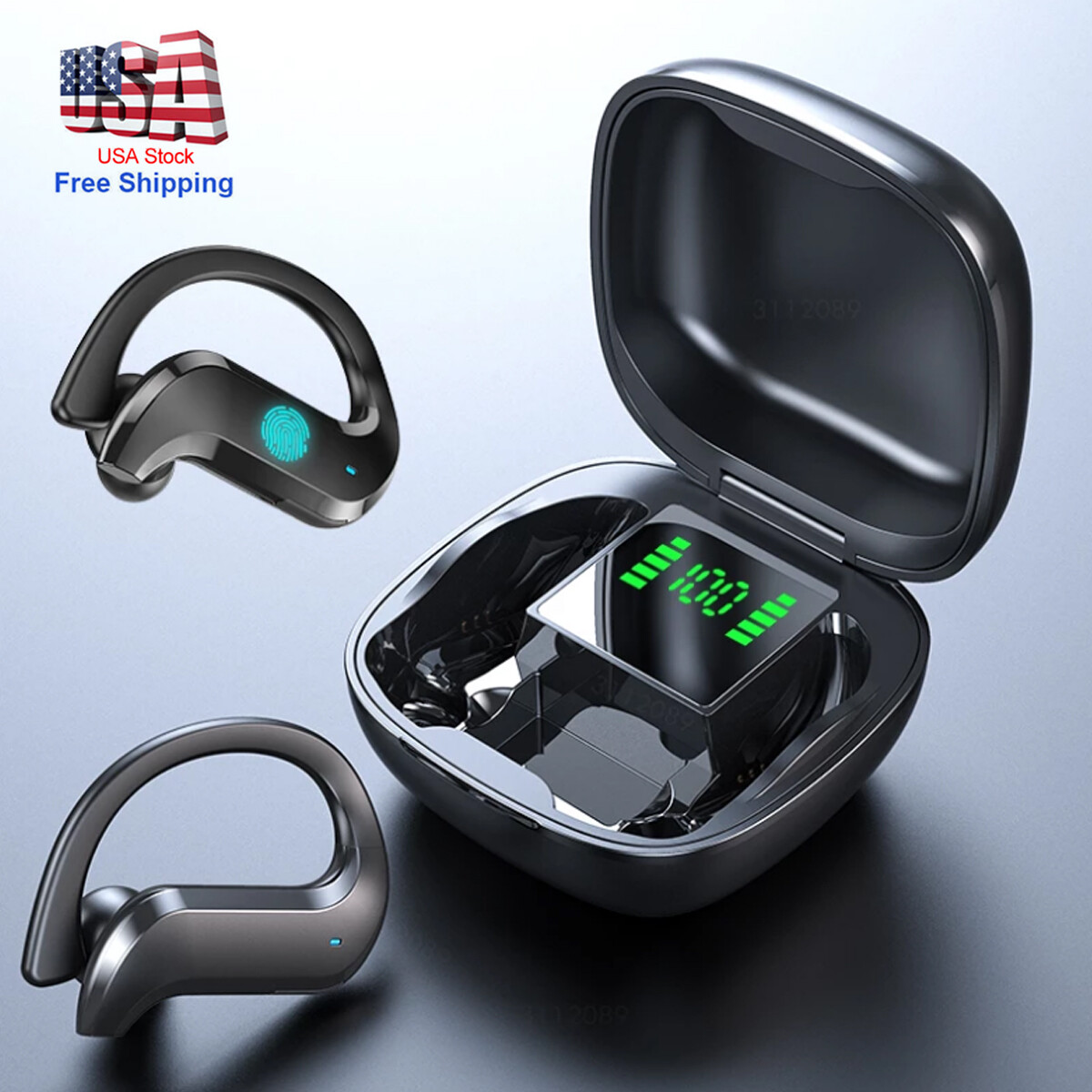 TWS Wireless Earbuds Bluetooth 5.0 Headset Earphones Stereo Headphones Ear Hook TWS Wireless Earbuds Bluetooth 5.0 Headset Earphones Stereo Headphones Ear Hook