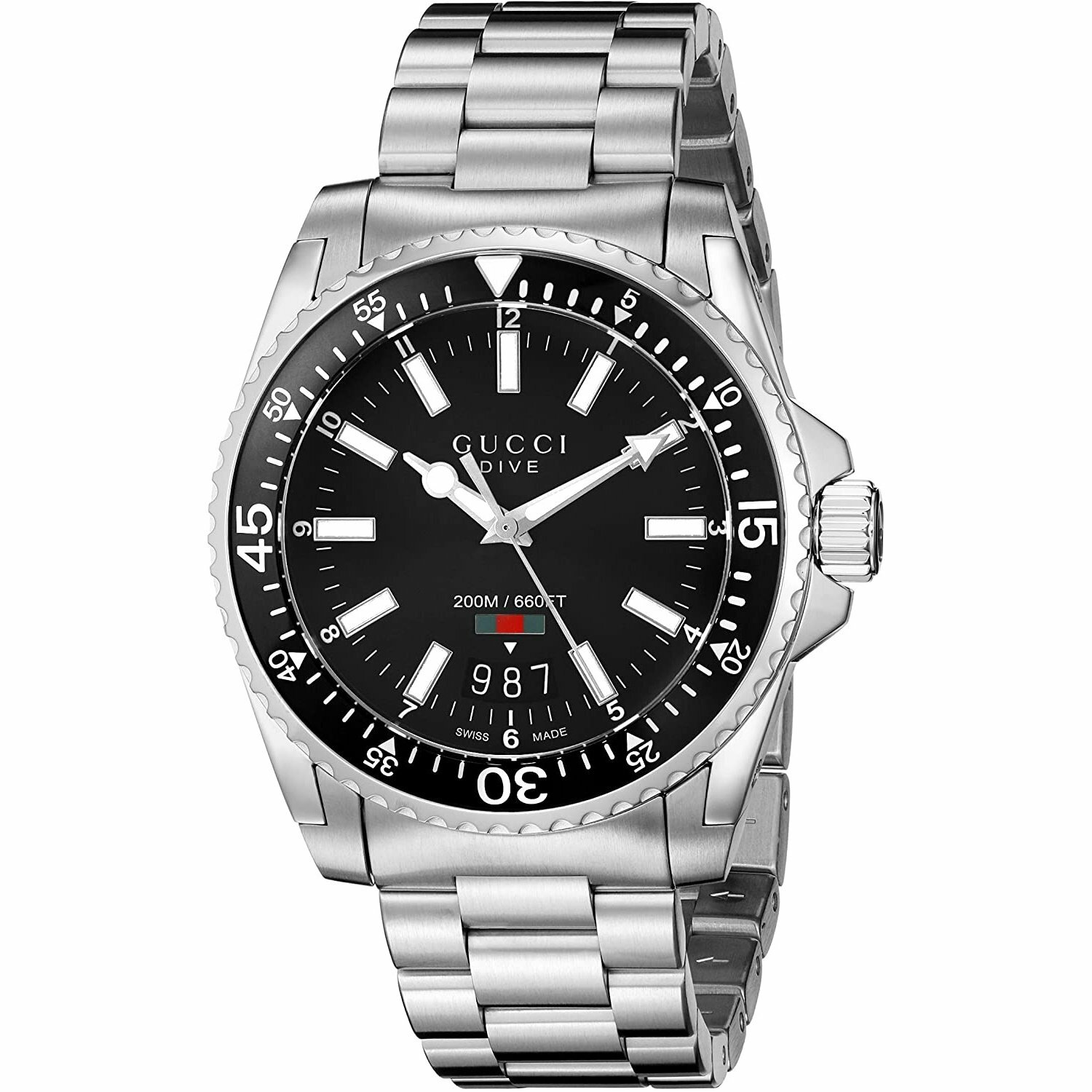 Gucci YA136301 Dive 40MM Men’s Stainless Steel Watch Gucci YA136301 Dive 40MM Men’s Stainless Steel Watch
