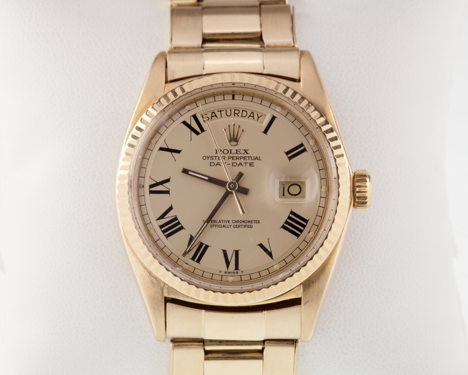 Rolex Men’s 18k Yellow Gold President Day-Date 1803 Watch Buckley Dial Oyster Rolex Men’s 18k Yellow Gold President Day-Date 1803 Watch Buckley Dial Oyster