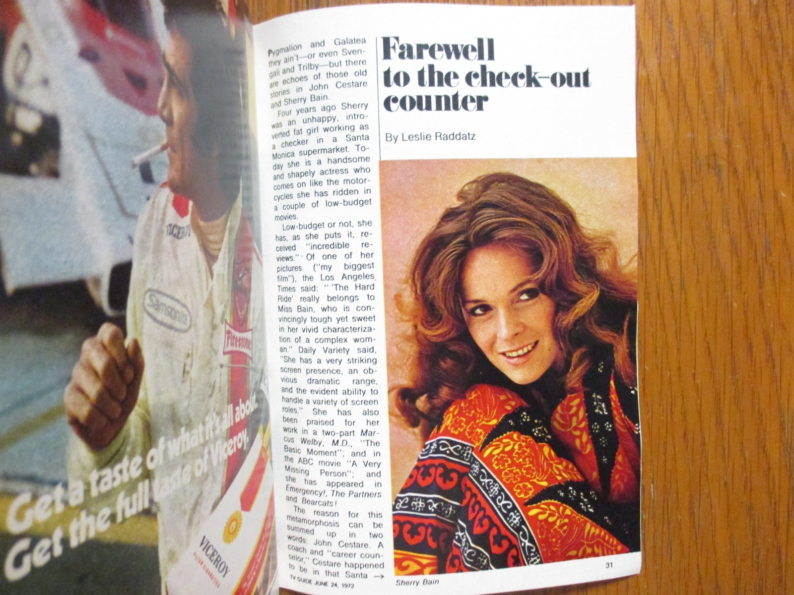 June 24, 1972 TV Guide (SHERRY BAIN/MIKE CONNORS/MANNIX/TIGHTROPE) June 24, 1972 TV Guide (SHERRY BAIN/MIKE CONNORS/MANNIX/TIGHTROPE)