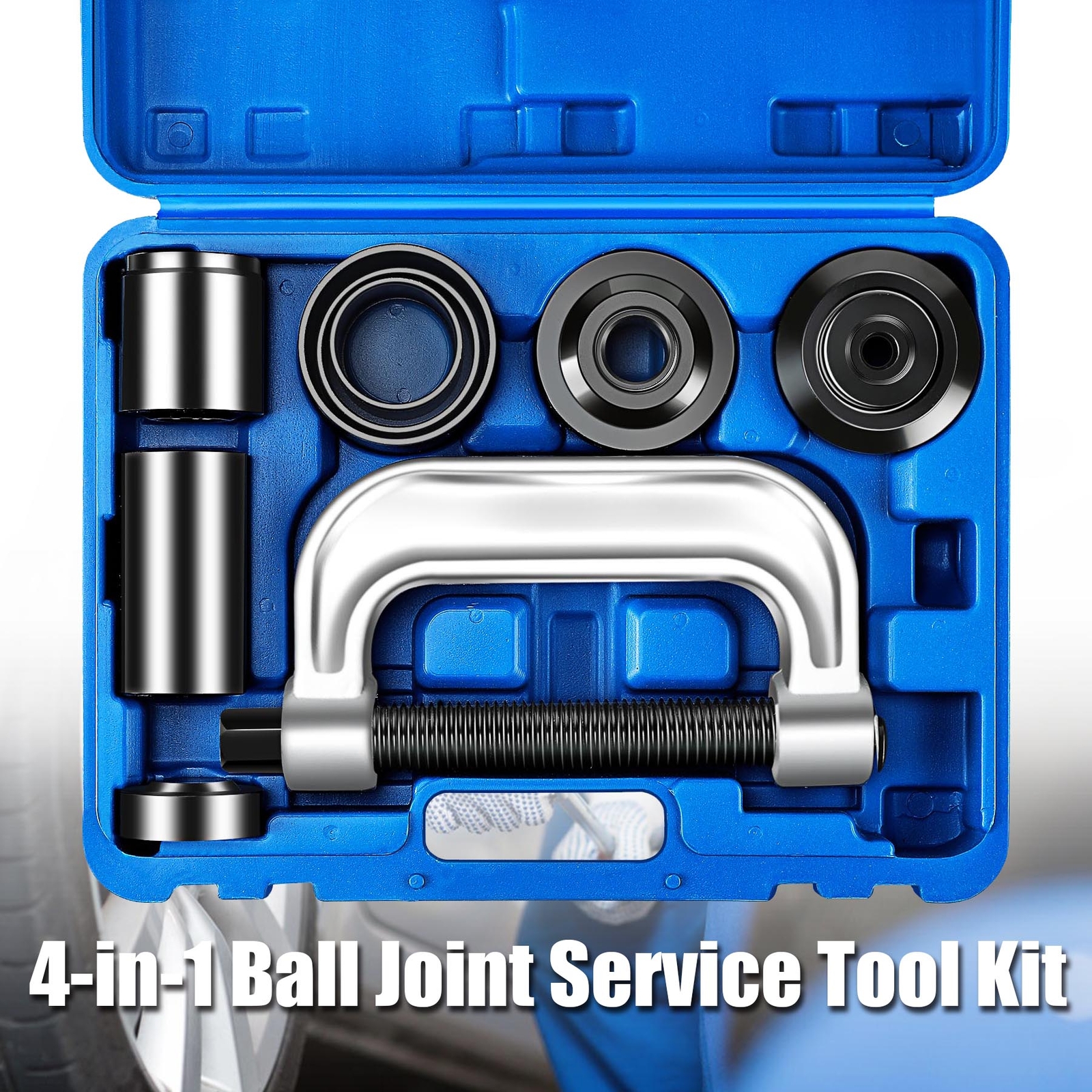 10pc Ball Joint Press Service Kit Remover Separator Adaptor 4×4 Garage Tool 10pc Ball Joint Press Service Kit Remover Separator Adaptor 4×4 Garage Tool