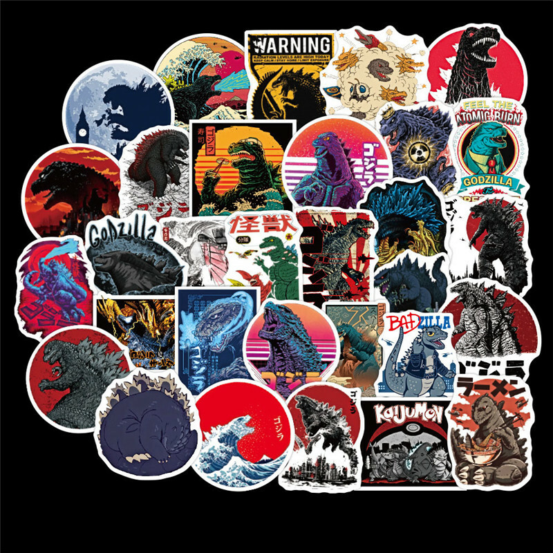 50pcs Godzilla Monster Vinyl Stickers For Luggage Notebook Laptop Fridge Decals 50pcs Godzilla Monster Vinyl Stickers For Luggage Notebook Laptop Fridge Decals