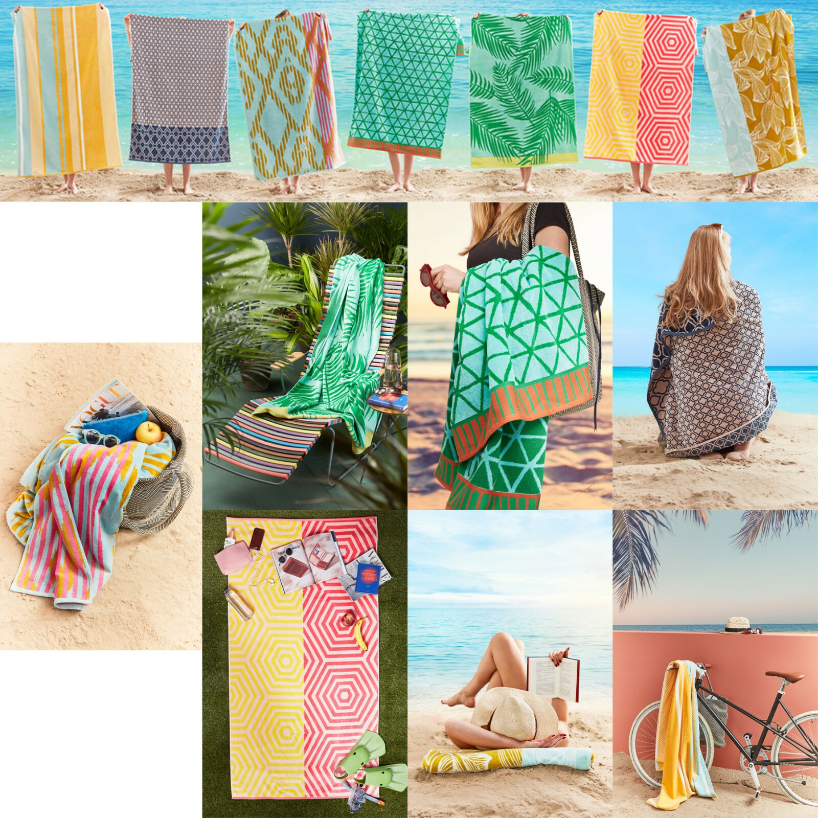 Pure Cotton Extra Large Beach Towel 100 x 180 cm by Bedding House Pure Cotton Extra Large Beach Towel 100 x 180 cm by Bedding House