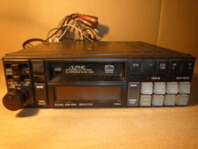 Alpine Cassette Deck 7284 Vintage Electronics Cassette Deck FEDEX