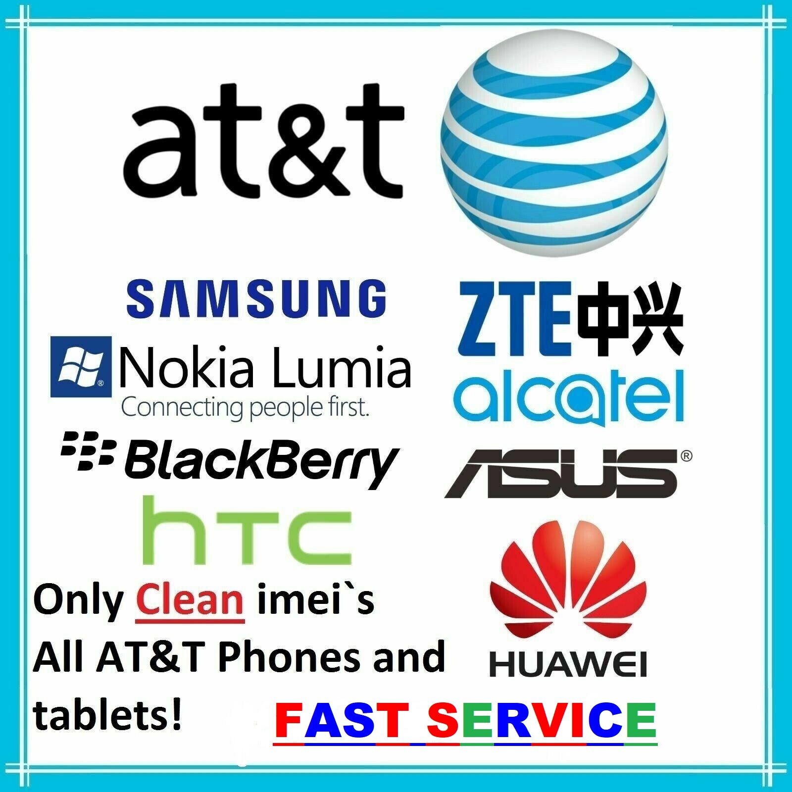 ATT CLEAN UNLOCK CODE FAST SERVICE FOR AT&T SAMSUNG ASUS LG HUAWE ALCATEL IPHONE ATT CLEAN UNLOCK CODE FAST SERVICE FOR AT&T SAMSUNG ASUS LG HUAWE ALCATEL IPHONE