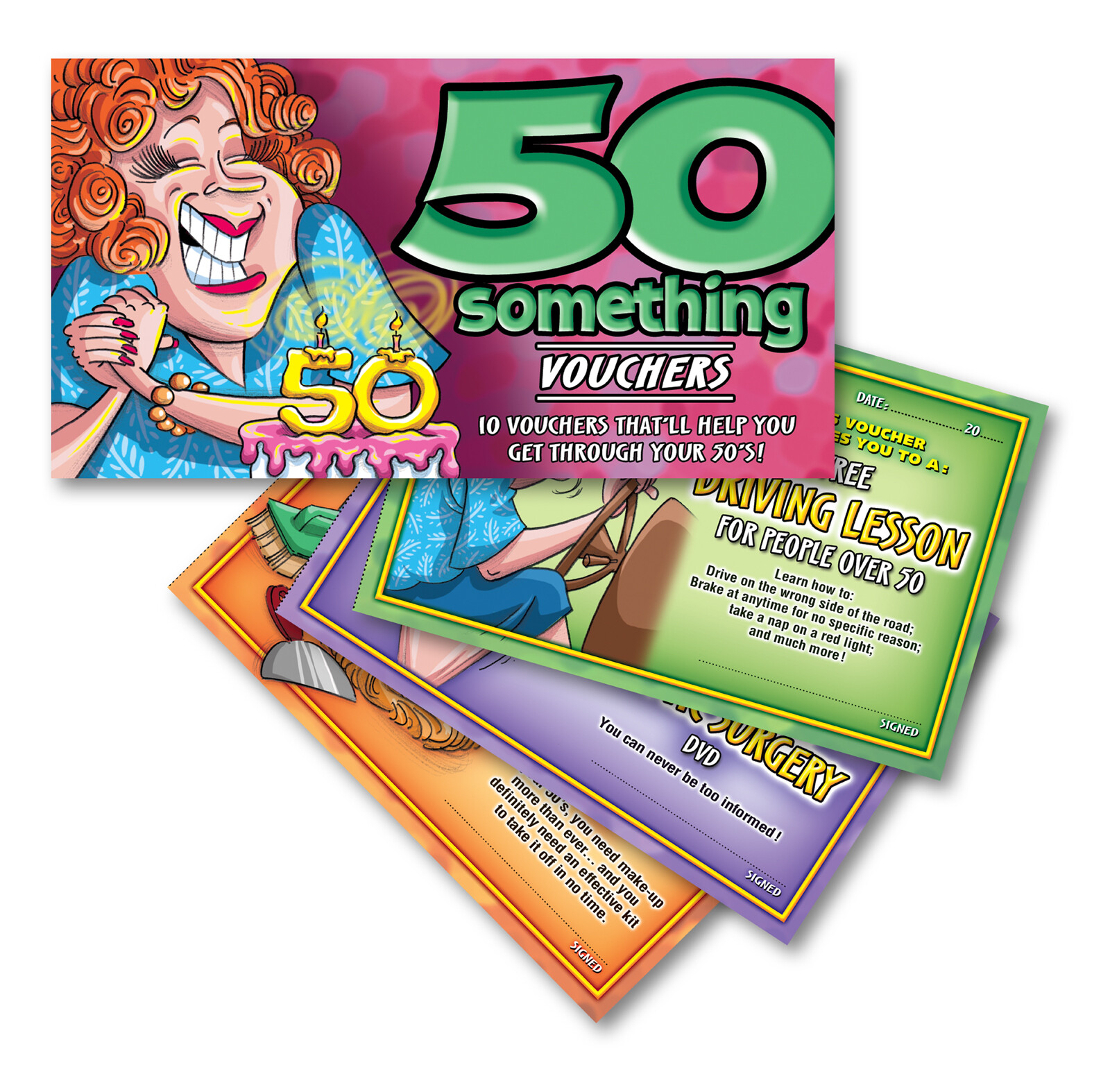 50 Something Vouchers For Her 50th Birthday Joke Gag Gift 10 Funny Coupons 50 Something Vouchers For Her 50th Birthday Joke Gag Gift 10 Funny Coupons