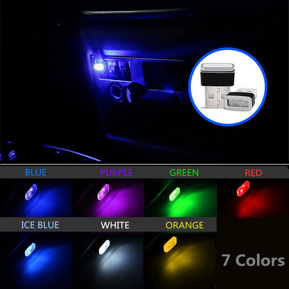 Mini USB Car Interior LED Light Neon Atmosphere Ambient Lamp Light Accessories