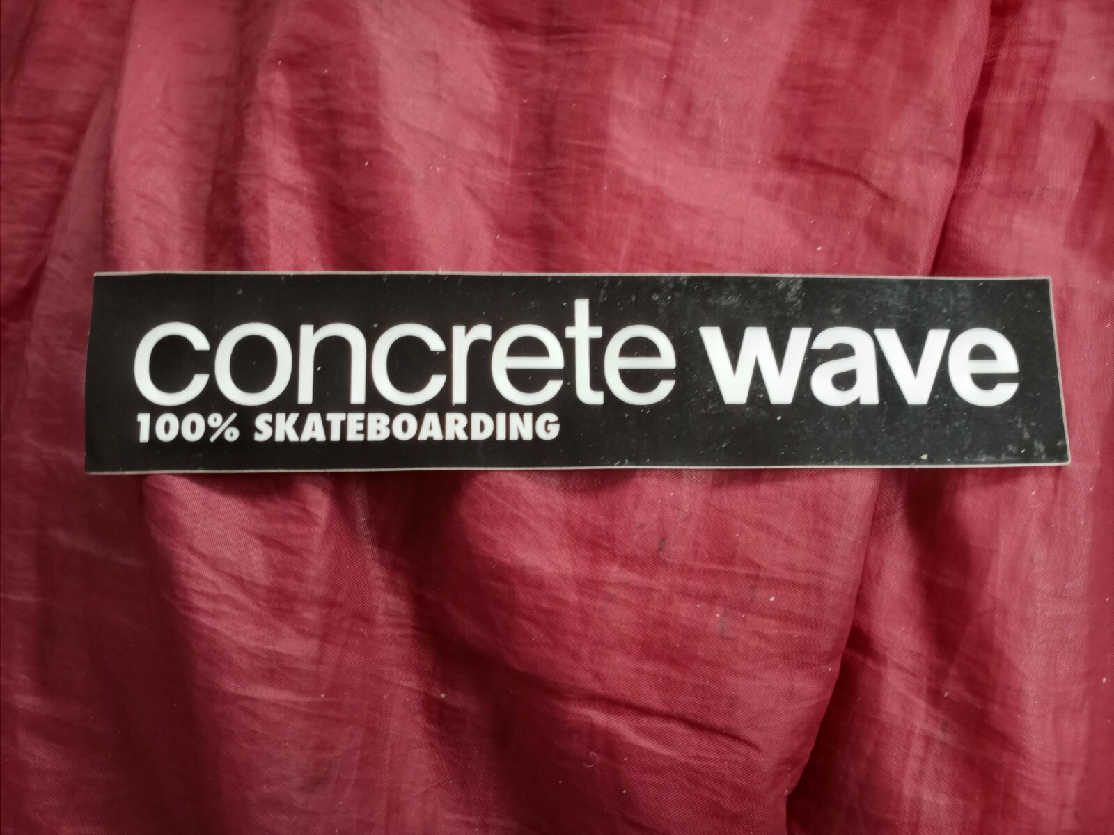 CONCRETE WAVE VINTAGE SKATEBOARD STICKER.
