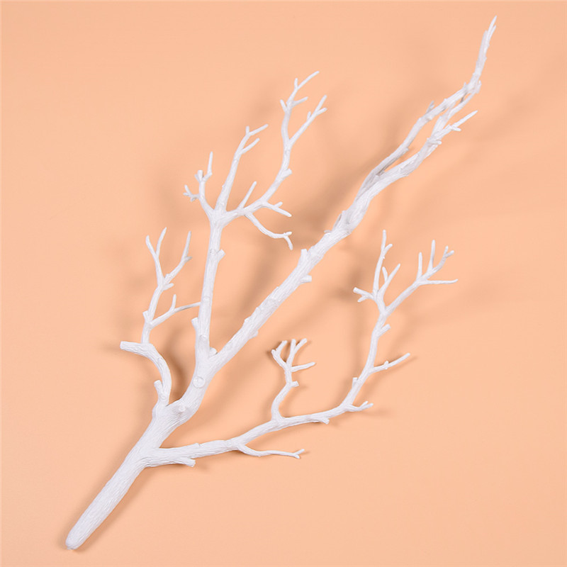 1 Pc White Plastic Dry Plant Tree Branch for Wedding Home Decor Party Supplies 1 Pc White Plastic Dry Plant Tree Branch for Wedding Home Decor Party Supplies