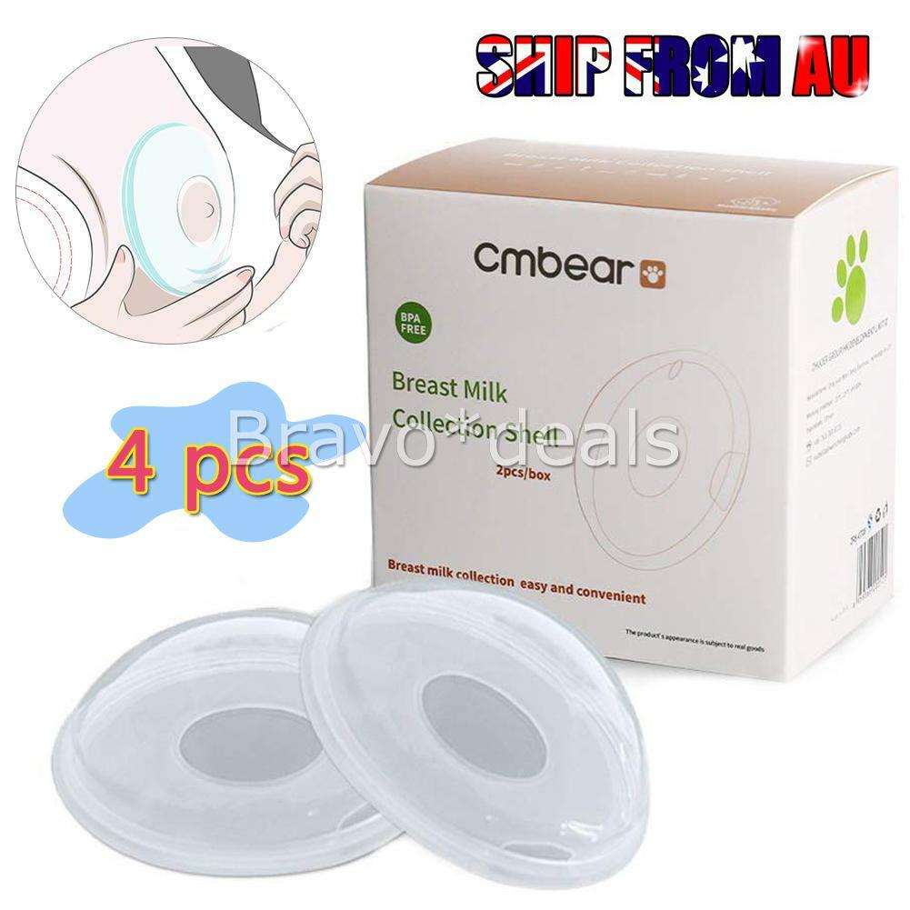 4Pcs Breast Milk Collection Shell Breast Saver for Travel Daily Working Moms AU 4Pcs Breast Milk Collection Shell Breast Saver for Travel Daily Working Moms AU