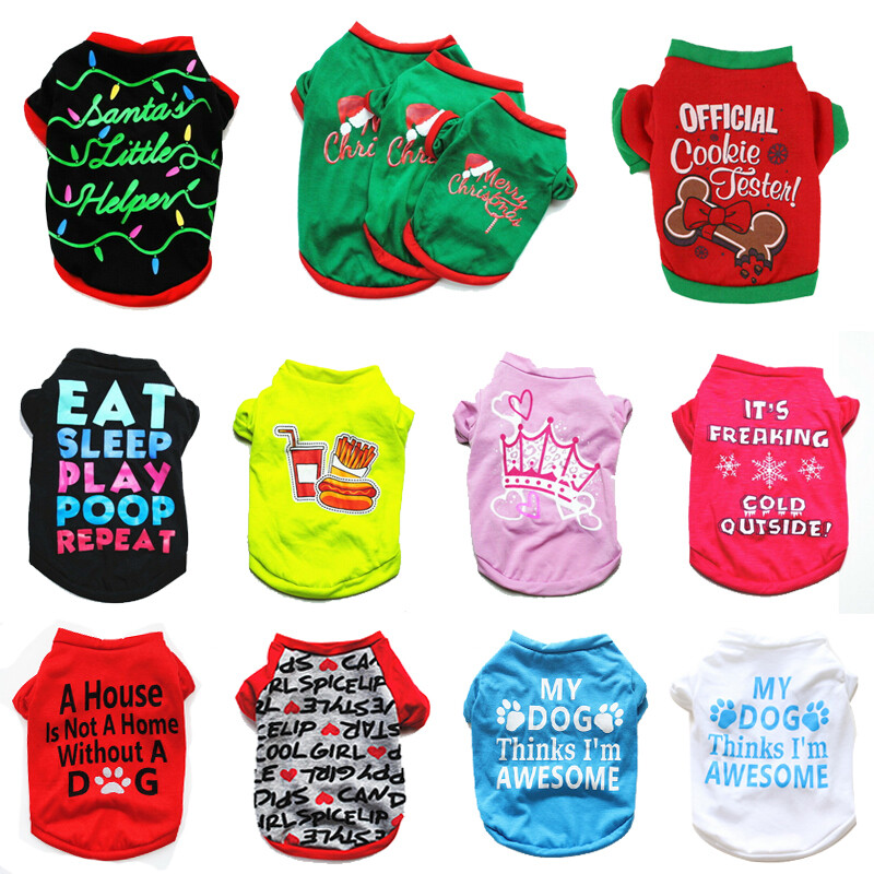 Various Pet Puppy Small Dog Cat Pet Clothes Vest T Shirt Apparel Clothes Costume Various Pet Puppy Small Dog Cat Pet Clothes Vest T Shirt Apparel Clothes Costume