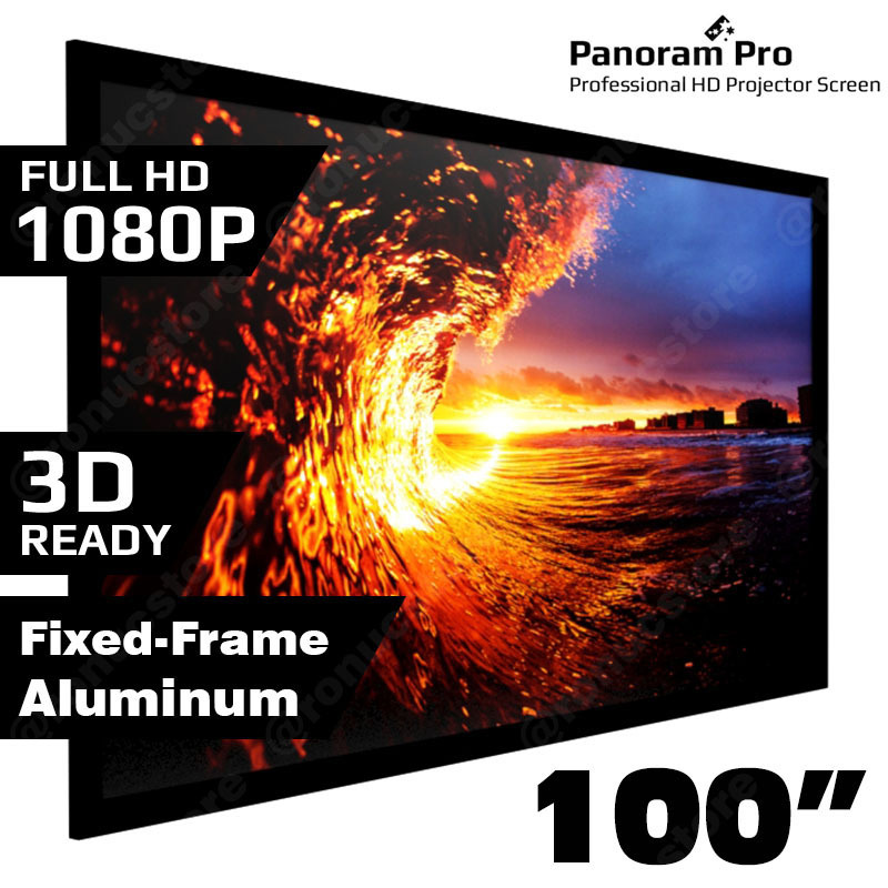 100″ Inch Fixed Aluminum Frame Projector Screen Home Theatre HD TV Projection 3D 100″ Inch Fixed Aluminum Frame Projector Screen Home Theatre HD TV Projection 3D
