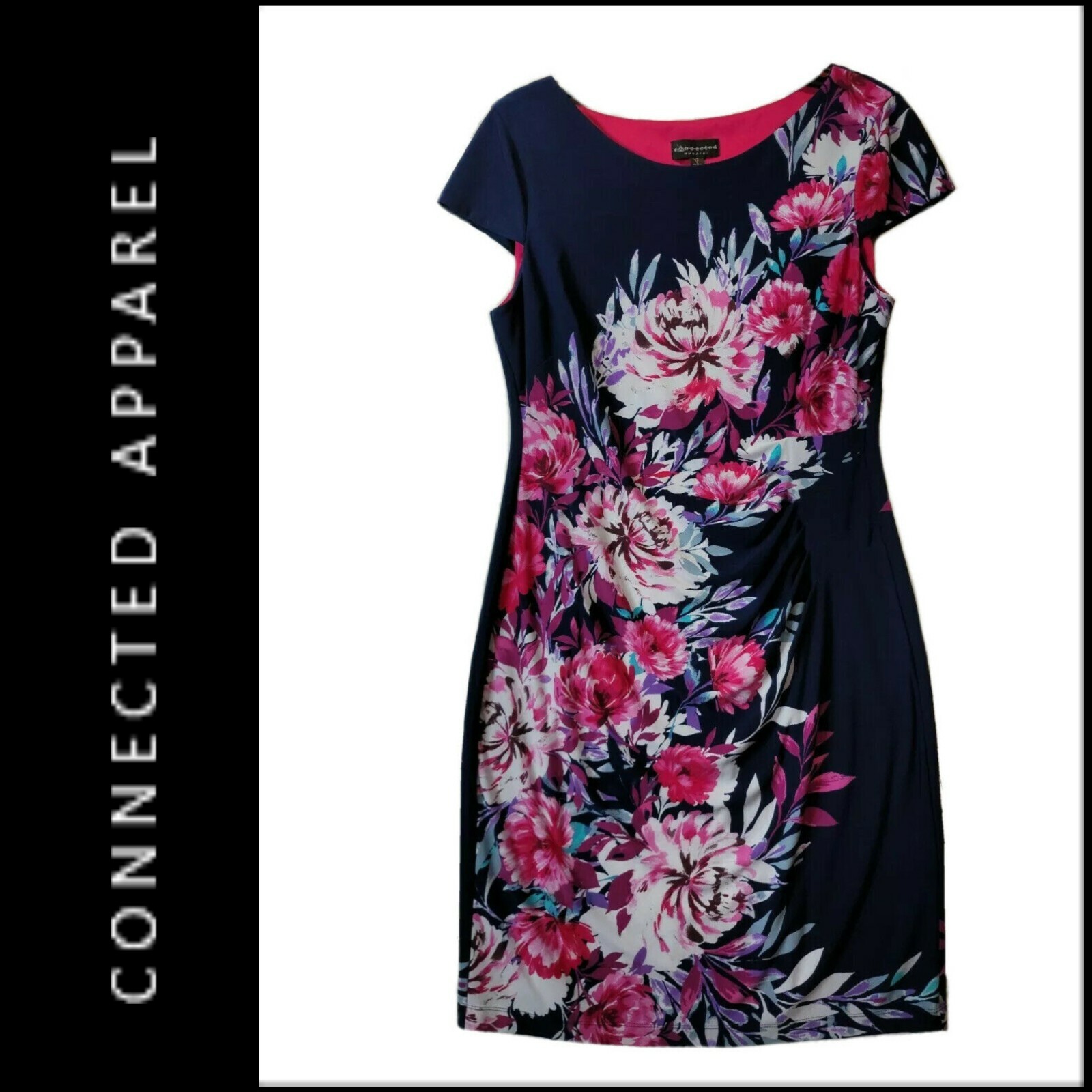 Connected Apparel Womens Sheath Career Formal Floral Dress Size 12 Connected Apparel Womens Sheath Career Formal Floral Dress Size 12