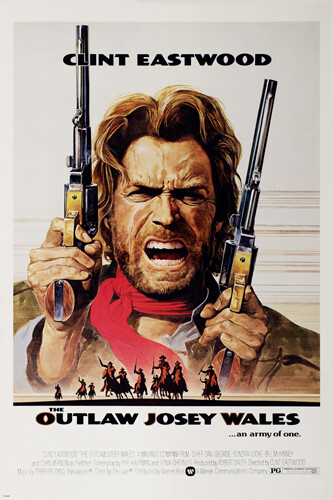 CLINT EASTWOOD the OUTLAW JOSEY WALES movie poster 24X36 classic WESTERN CLINT EASTWOOD the OUTLAW JOSEY WALES movie poster 24X36 classic WESTERN