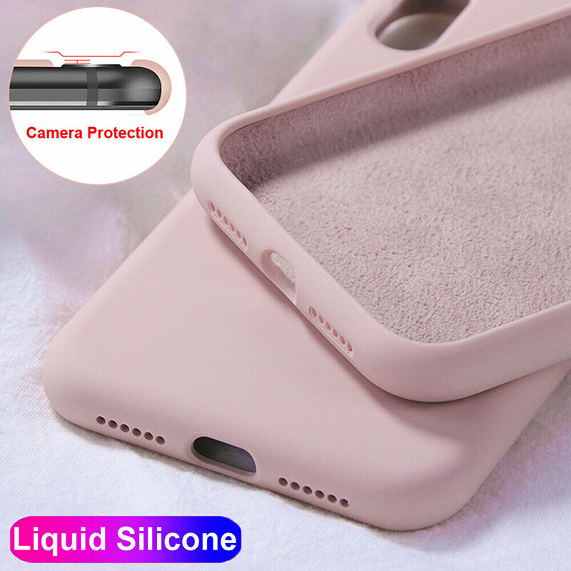 For Samsung S21 S20 Plus Note20 Ultra S10E S9 S8 Liquid Silicone Soft Case Cover