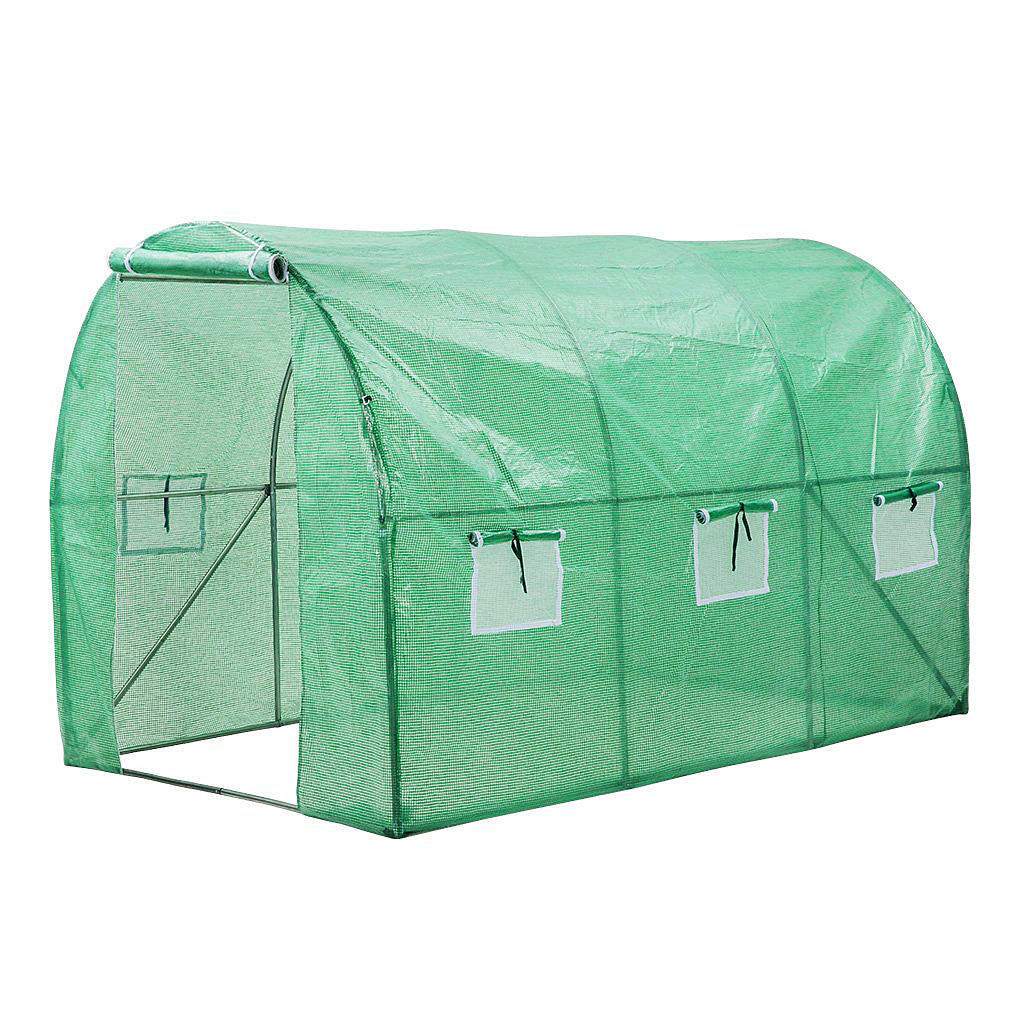 Walk-In Steady Steel Frame Greenhouse Tunnel Warm Garden House Growing Plant ft Walk-In Steady Steel Frame Greenhouse Tunnel Warm Garden House Growing Plant ft