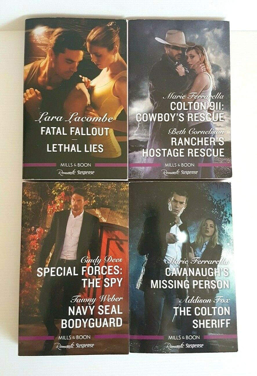 Mills & Boon Romantic Suspense 4 Books 8 Stories 2019/2014 Bulk Bundle Paperback Mills & Boon Romantic Suspense 4 Books 8 Stories 2019/2014 Bulk Bundle Paperback