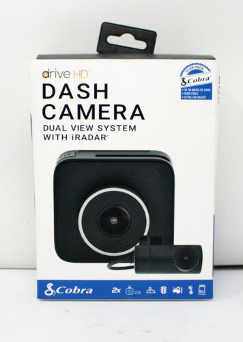 Cobra Electronics Drive HD Dual View Dash Camera w/ iRadar COSTCO#1225064 USED Cobra Electronics Drive HD Dual View Dash Camera w/ iRadar COSTCO#1225064 USED