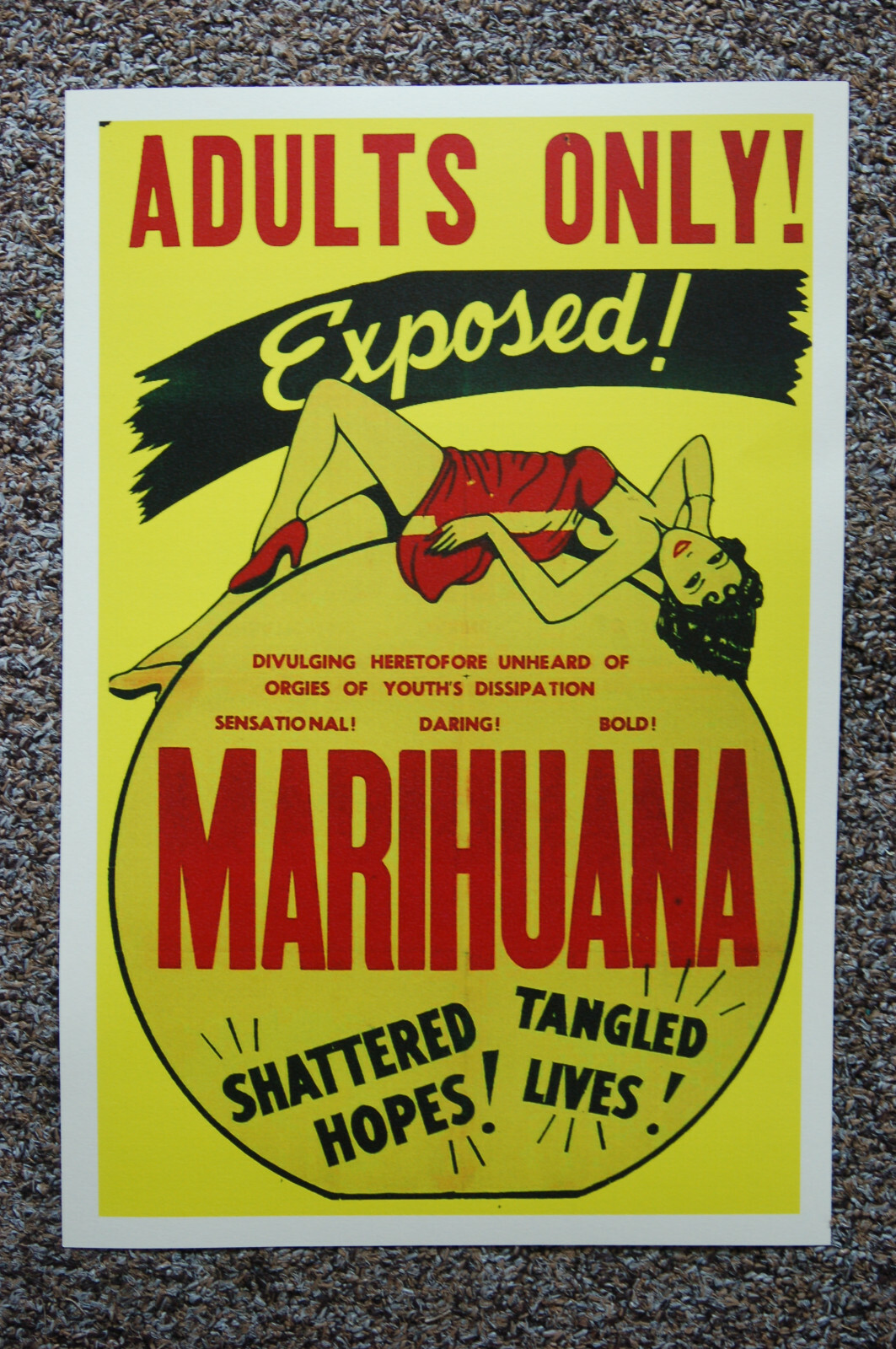 Marihuana Movie poster Lobby Card #2 1930s Propaganda Marihuana Movie poster Lobby Card #2 1930s Propaganda