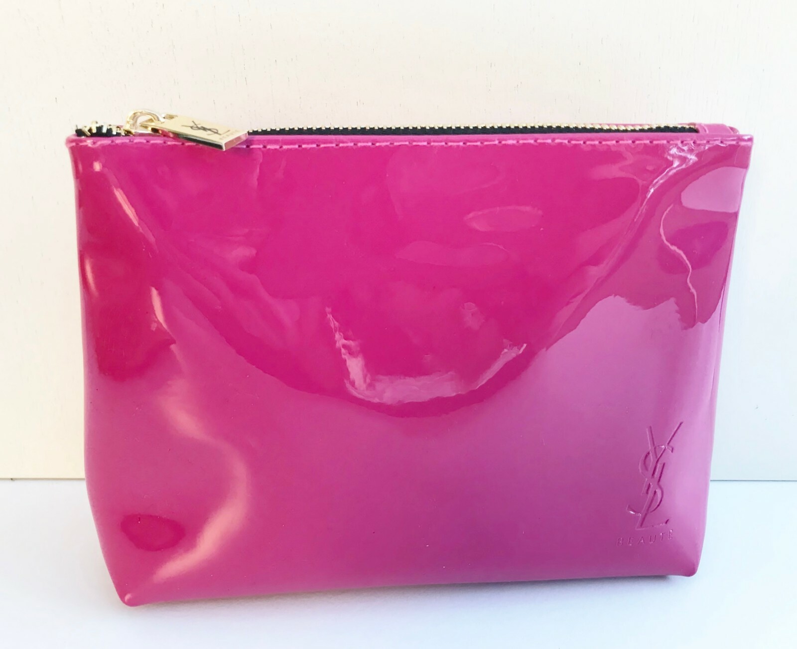 YSL Beauty Black Faux Patent Leather Makeup Cosmetics Bag / Pouch, Brand NEW! YSL Beauty Black Faux Patent Leather Makeup Cosmetics Bag / Pouch, Brand NEW!