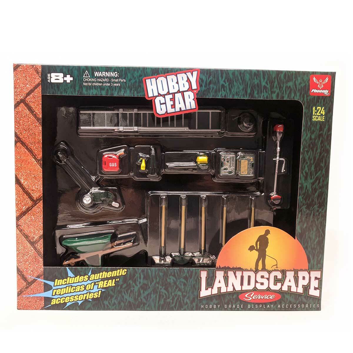Hobby Gear: 14pc Set Landscape Service 1/24 Scale Hobby Gear: 14pc Set Landscape Service 1/24 Scale