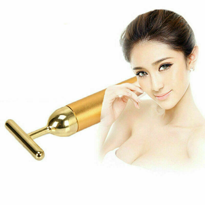 24k Gold BEAUTY BAR Facial Roller Serum Massage Derma Skincare Wrinkle Treatment 24k Gold BEAUTY BAR Facial Roller Serum Massage Derma Skincare Wrinkle Treatment