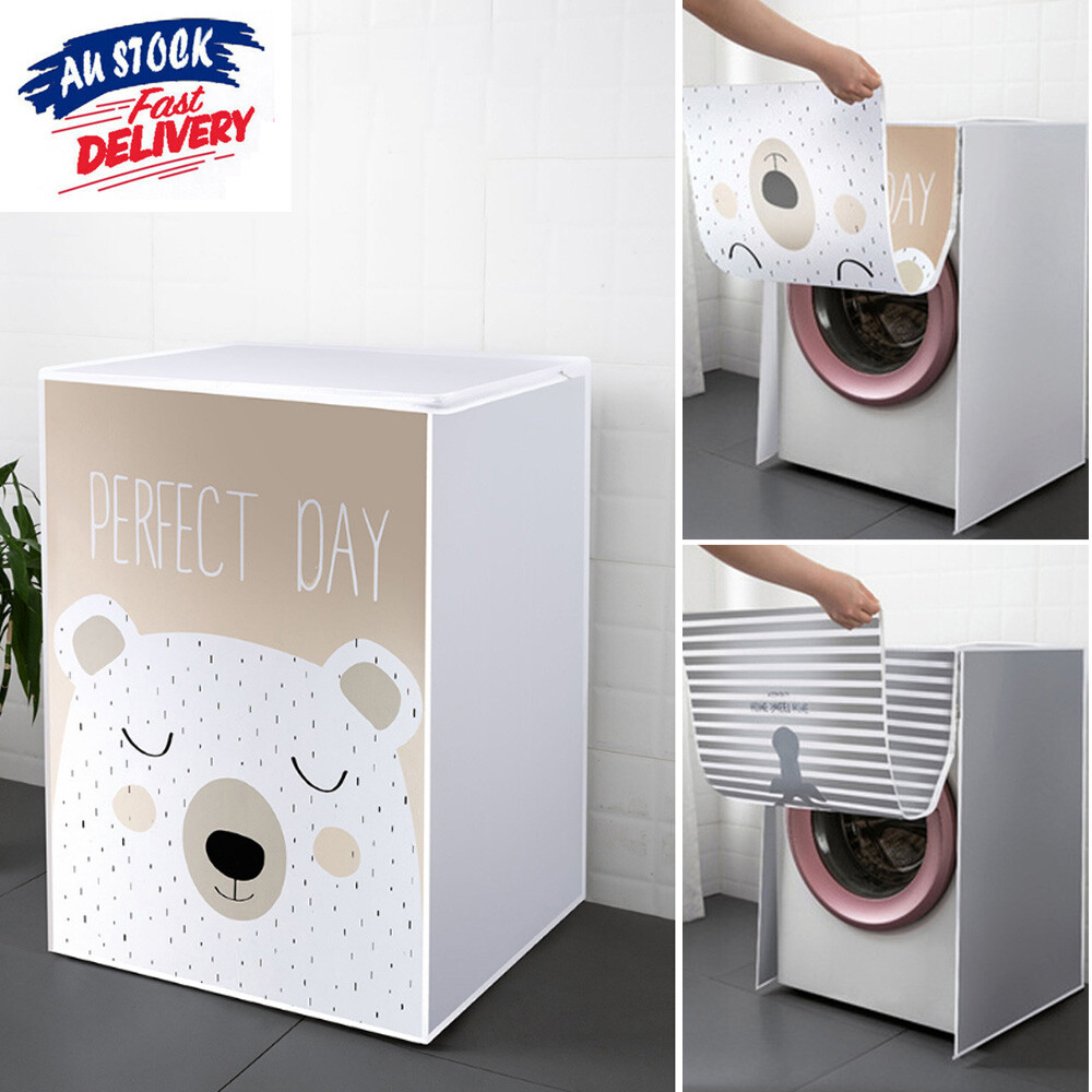 Waterproof Washing Machine Top Dust Cover Protection Front Load Wash Dryer AU Waterproof Washing Machine Top Dust Cover Protection Front Load Wash Dryer AU