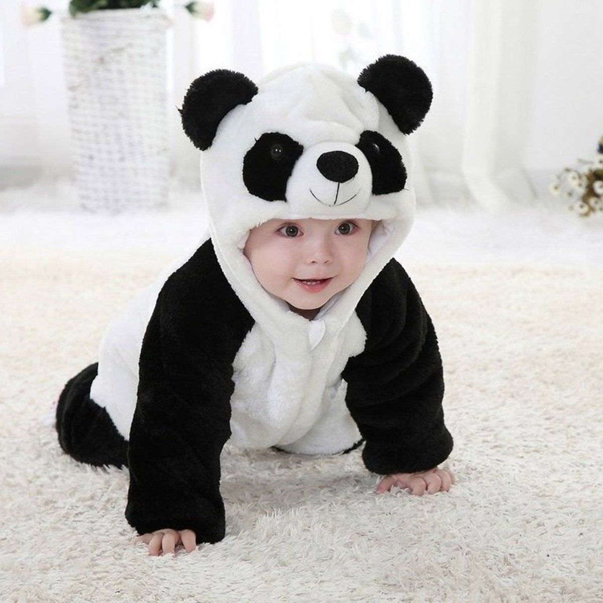 Newborn Baby Boy Girl Kids Warm Winter Panda Animal Overall Thick Romper Clothes Newborn Baby Boy Girl Kids Warm Winter Panda Animal Overall Thick Romper Clothes