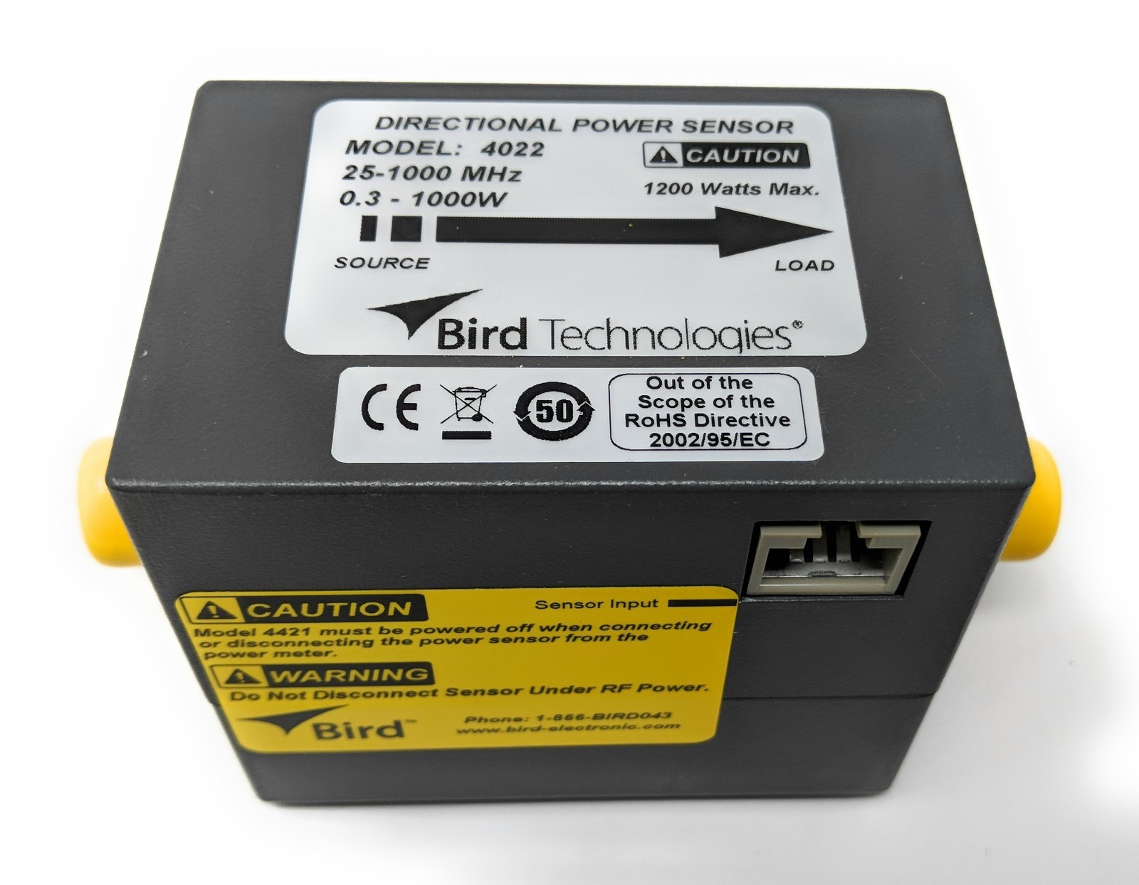 Bird Electronics 4022 Power Sensor, 25-1000MHz, 300mW – 1 kW Bird Electronics 4022 Power Sensor, 25-1000MHz, 300mW – 1 kW