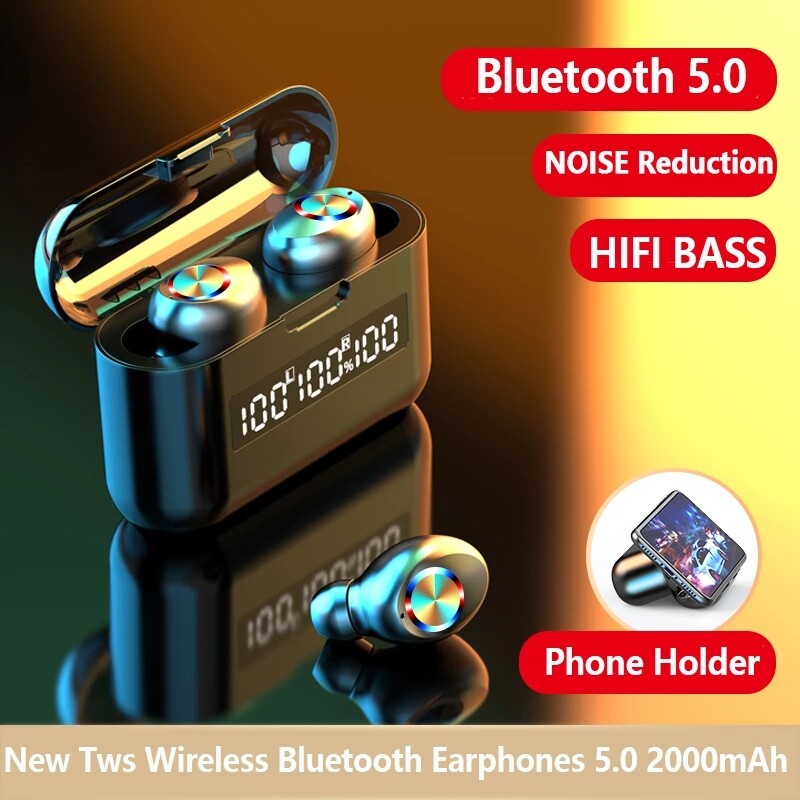 TWS Bluetooth 5.0 Wireless Earbuds Earphones Hifi Stereo In-Ear Sport Headphones TWS Bluetooth 5.0 Wireless Earbuds Earphones Hifi Stereo In-Ear Sport Headphones