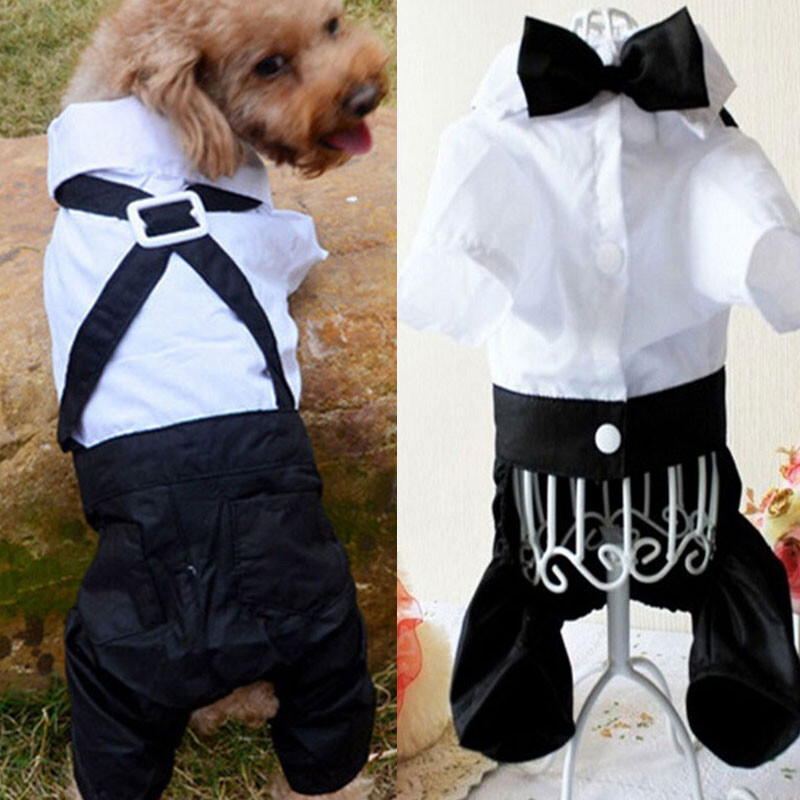 Pet Clothes Bows Suit Wedding Party Formal Dress Jumpsuits Puppy Dog Chihuahua Pet Clothes Bows Suit Wedding Party Formal Dress Jumpsuits Puppy Dog Chihuahua