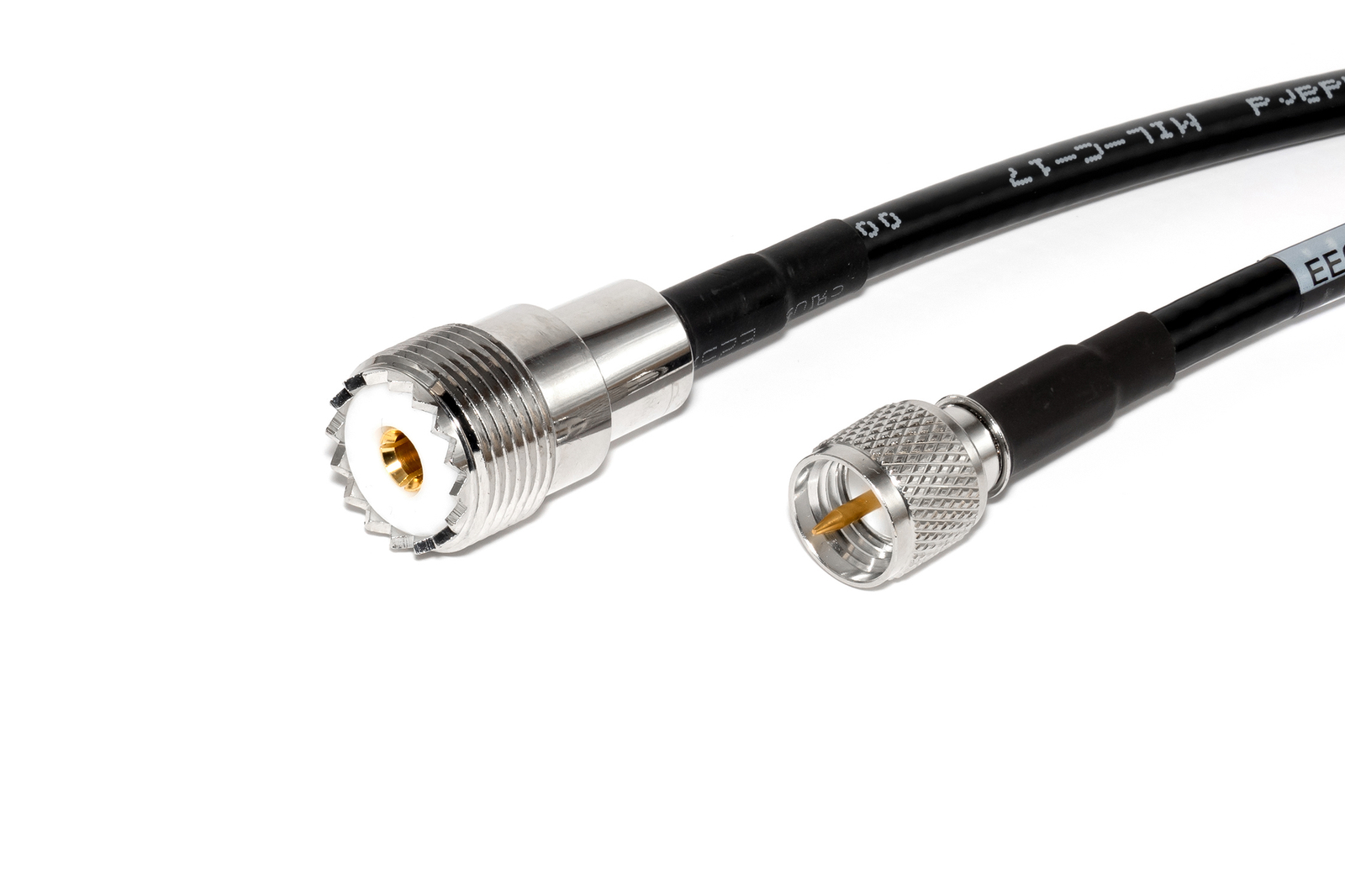 Expert Electronics 30cm Mini-UHF to SO-239 Coax Adapter Cable for SunSDR2 Radios