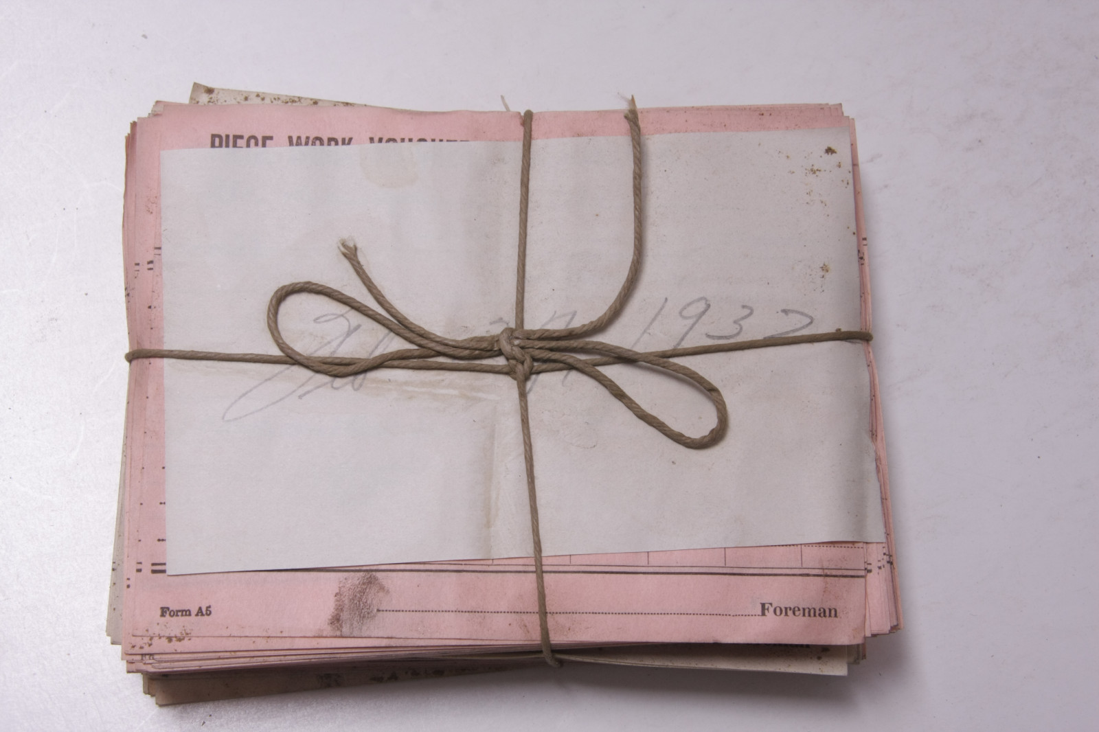 Feb 27 1932 Lamson Goodnow Piece Work Voucher Maunfacturing Pay Ephemera E50F Feb 27 1932 Lamson Goodnow Piece Work Voucher Maunfacturing Pay Ephemera E50F